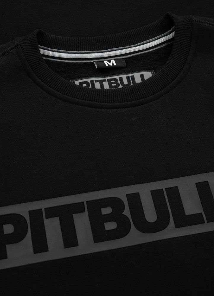PITBULL Herren Pullover aus Baumwolle Sweatshirt für Männer Pit Bull West Coast Hilltop Black