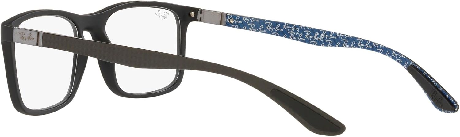 Ray-Ban Rx8908 Rectangular Prescription Eyewear Frames Matte Black/Demo Lens 53 Millimeters image 5 of 6 B09TN5475Y