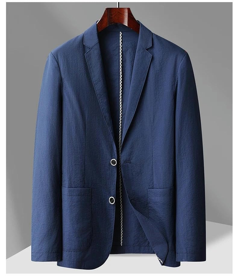 Men Summer Thin Suit Mens Coat Suit Jacket Sun-Protective Clothing Man Blazer2