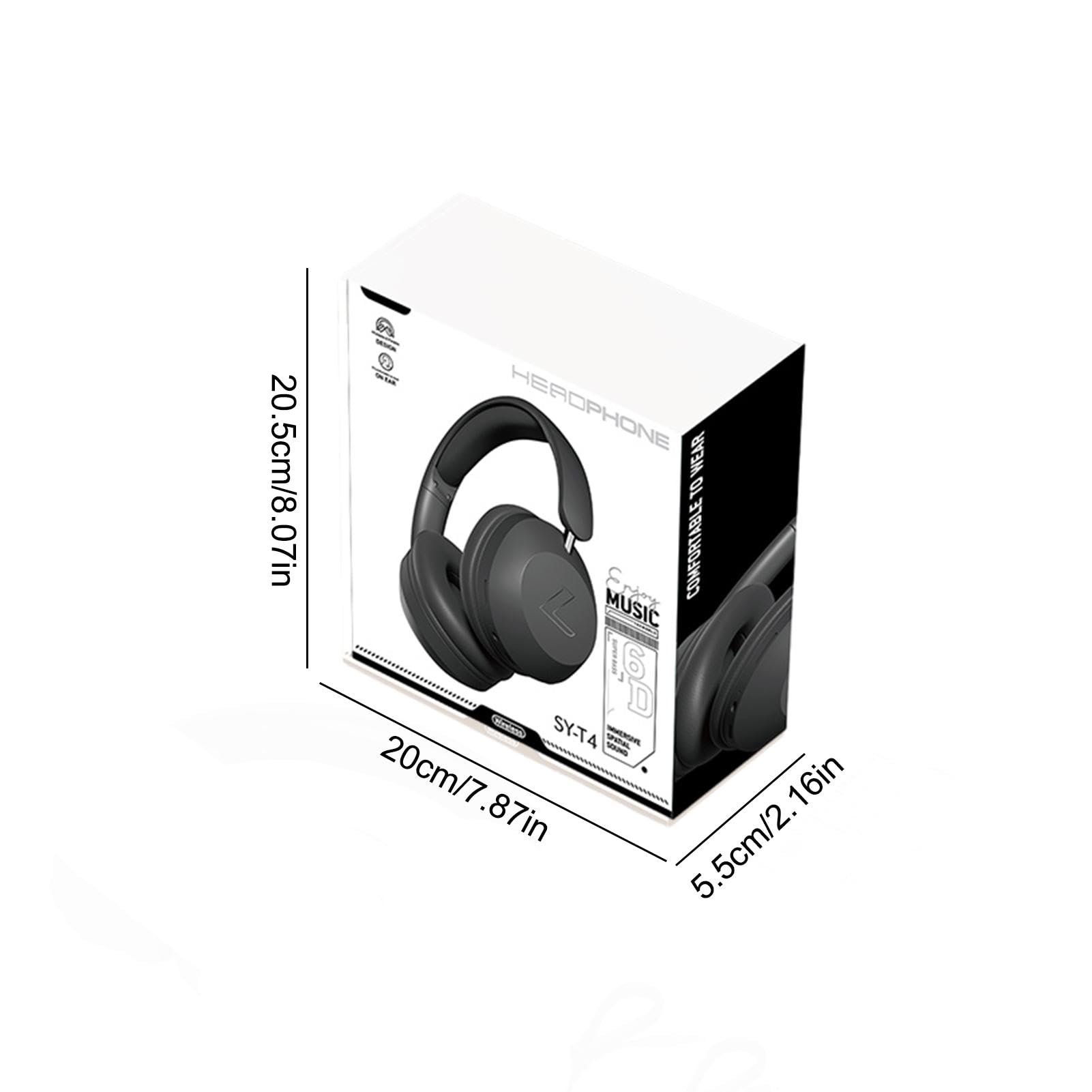 Cuffie Wireless Con Cancellazione Del Rumore – Bluetooth 5.0, Batteria 300mAh, 5 Ore Di Autonomia, Pieghevoli E Leggere Per Viaggi E Ufficio