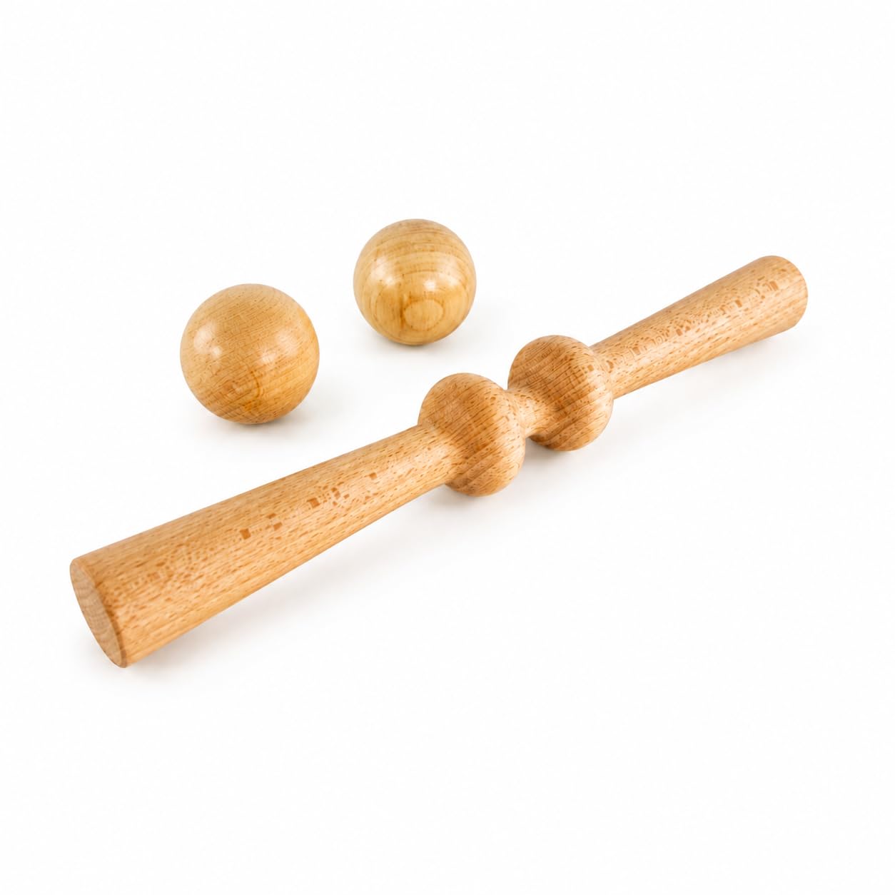 Kit Maderoterapia Relajante y Descontracturante | Maderoterapia | Ideal para masajes | Fabricados en Madera de Pino y Loto Natural I Diseñado por Maderoterapia Estética España