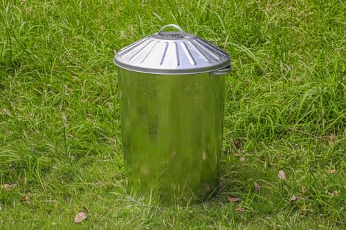 CrazyGadget 90 Litre 90L Extra Large Galvanised Metal Dustbin Kitchen House Garden Storage Unit Bin. - Image 3