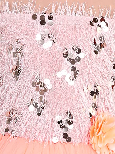 Image of Toy Balloon Kids Peach Knee Length Girls Dress