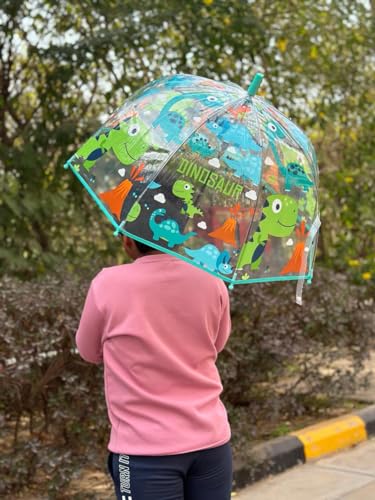 Image of Rainbow Smiling Sun Umbrellas Children Magic Cloud Transparent, See through Dome Umbrella for Children, Umbrella for Girls and Boys, Umbrella for Kids