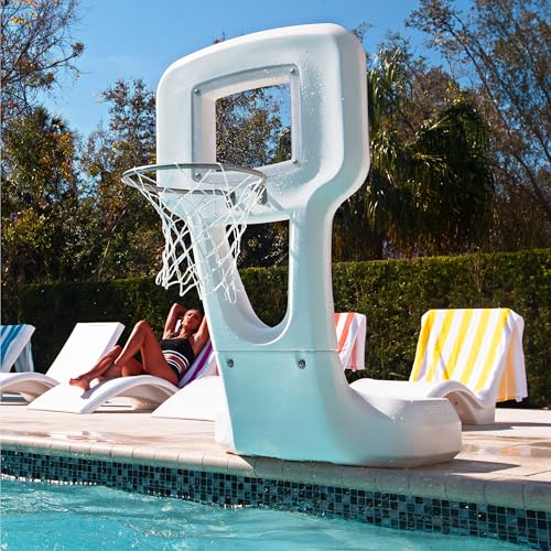 Step2 Vero Pool Basketball Hoop, Outdoor/Indoor Waterproof Patio Furniture, Made of Durable Plastic, 4.5 Feet, White - image 2