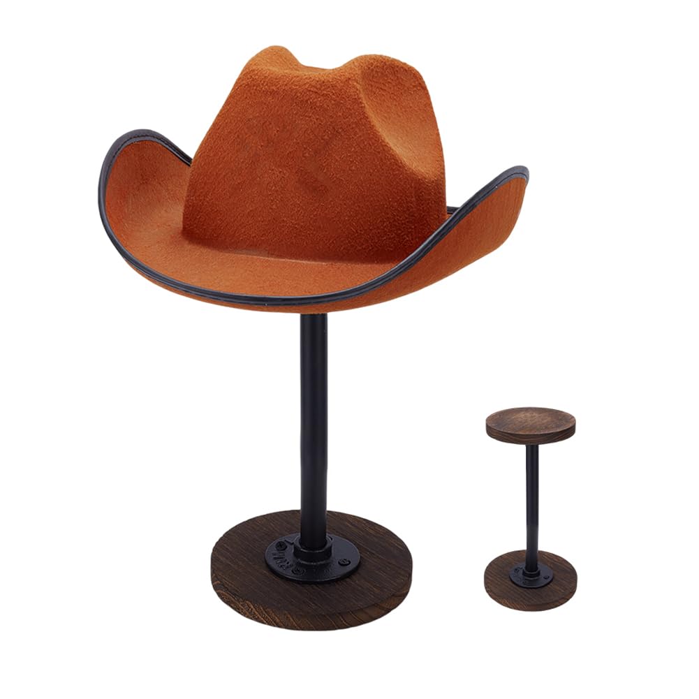 Chapeau déformé ? Découvrez le présentoir en bois vintage PH PandaHall pour casque et perruque