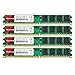 Price comparison product image Kuesuny 8GB Kit (4X2GB) DDR2 800MHz Udimm Ram PC2-6400 PC2-6400U 1.8V CL6 240 Pin 2RX8 Dual Rank Non-ECC Unbuffered Desktop Computer Memory Ram Module Upgrade