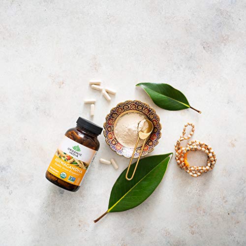 image for Organic India Ashwagandha Herbal Supplement - Stress Response Support,