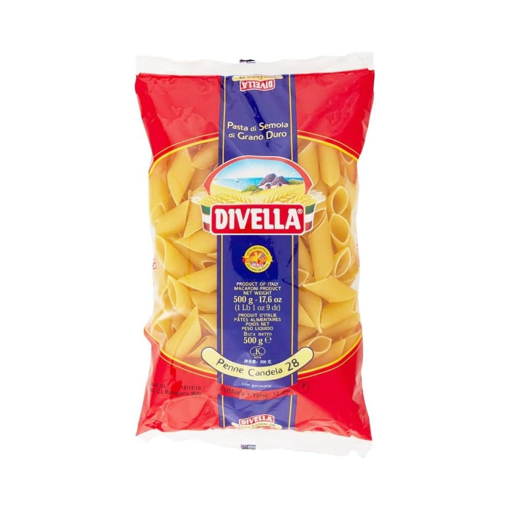 Divella - Penne Dandela 28, Pasta di Semola di Grano Duro, 500 g