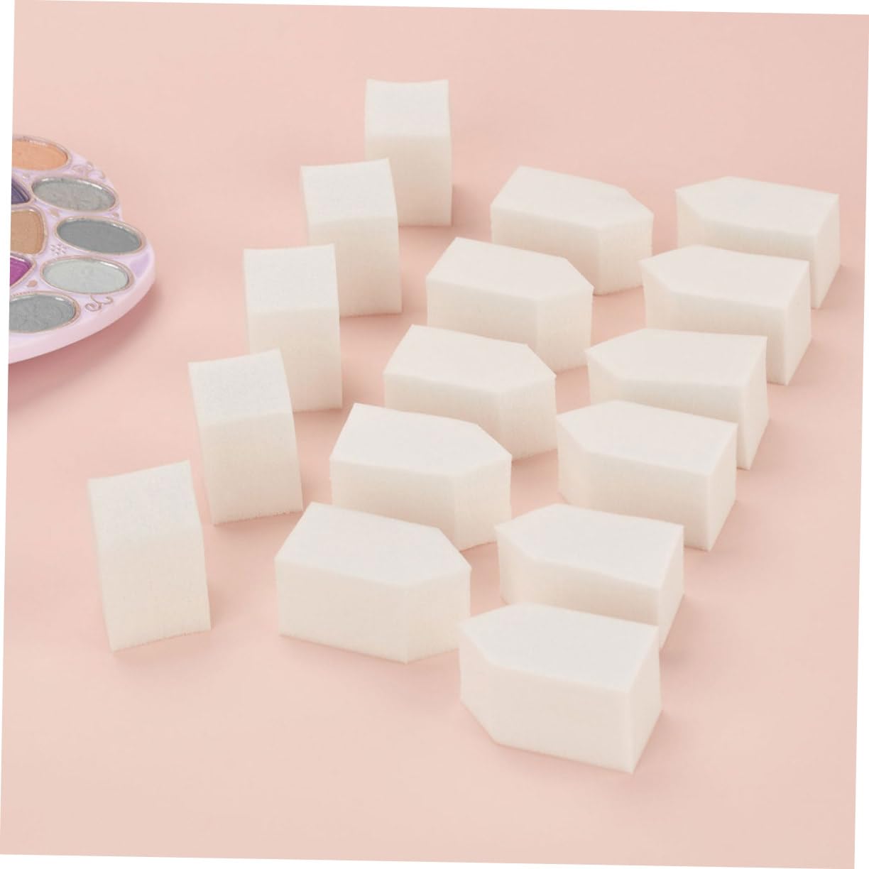 minkissy 300 Piezas De Herramientas De Maquillaje Desechables Esponja De Maquillaje En Polvo Esponja Facial Para Maquillaje En Polvo Hojaldre De Base De Maquillaje Esponjas De Maquillaje