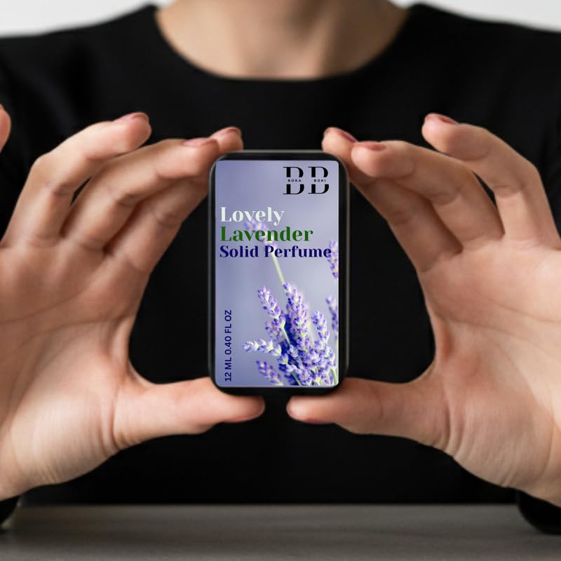 Solid Perfume for Men & Women | Long Lasting Pocket Perfume | Alcohol-Free Lovely Lavender Fragrance | Travel-Friendly Solid Perfume (12g)-picture-42