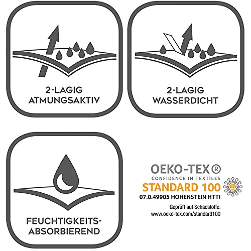 SETEX Waterdichte badstof matrasbeschermer, 120 x 200 cm, generatie, wit, F4PE12020001002 - Image 3