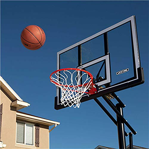 Image of Lifetime 90061 Portable Basketball System, 52 Inch Shatterproof Backboard,Black