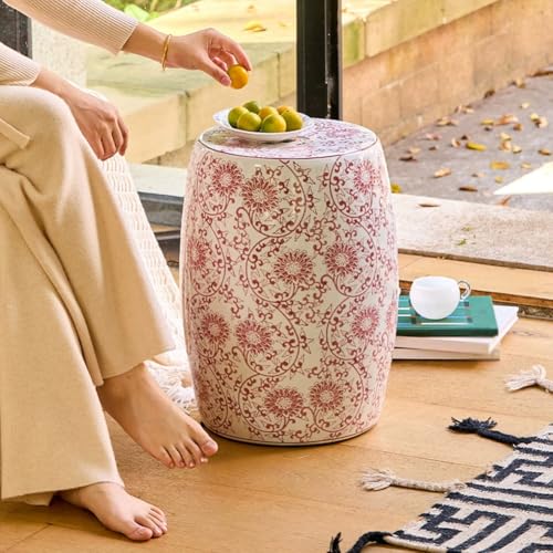 Tabouret en céramique rouge : la solution déco pour petits espaces - 6