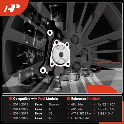 A-Premium Front Right Suspension Steering Knuckle Compatible with Ford Fiesta 2014-2019, Passenger Side by A-Premium - Used condition - Image 2