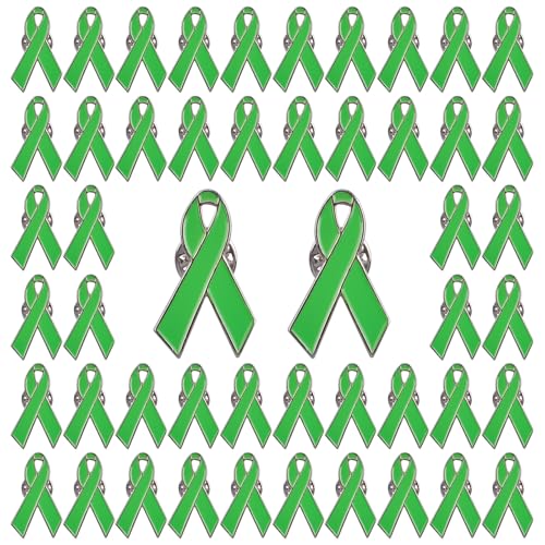 WANDIC Lime Green Ribbon Pin