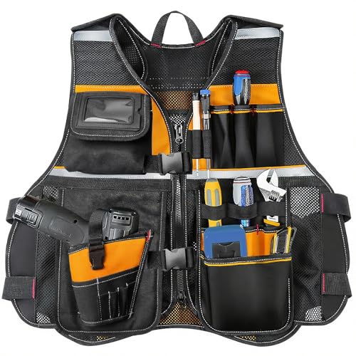 Trahzia Tool Vest with Drill Holster