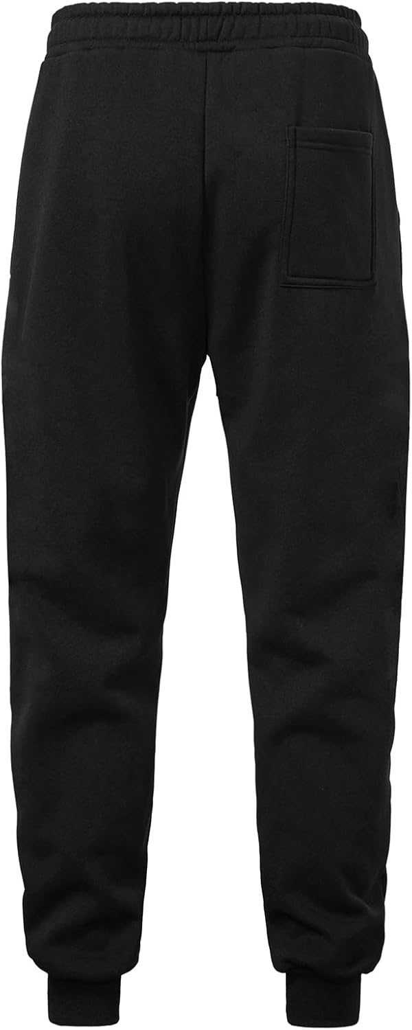 PIDOGYM Men's Fleece Sweatpants Heavyweight Elastic Waist Tapered Joggers Workout Running with Pockets - Image 4