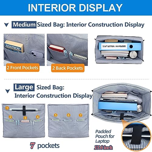 Image of Nurse Bags for Work Nursing Bag Multiple Pockets Waterproof Organizing Zip Top Clinical Bag for Nursing Students Home Health