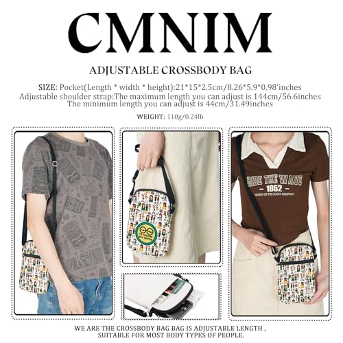 CMNIM Animated TV Show Gifts Cartoon Characters Mini Crossbody Bag 90s Gifts I'm Overcome with Shoulder Bag3