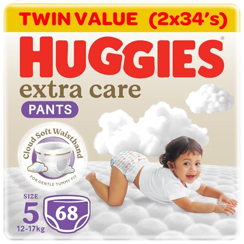 Huggies Extra Care Baby Culottes Size 5 (12-17 kg) Mega Pack 68 Diaper Pants