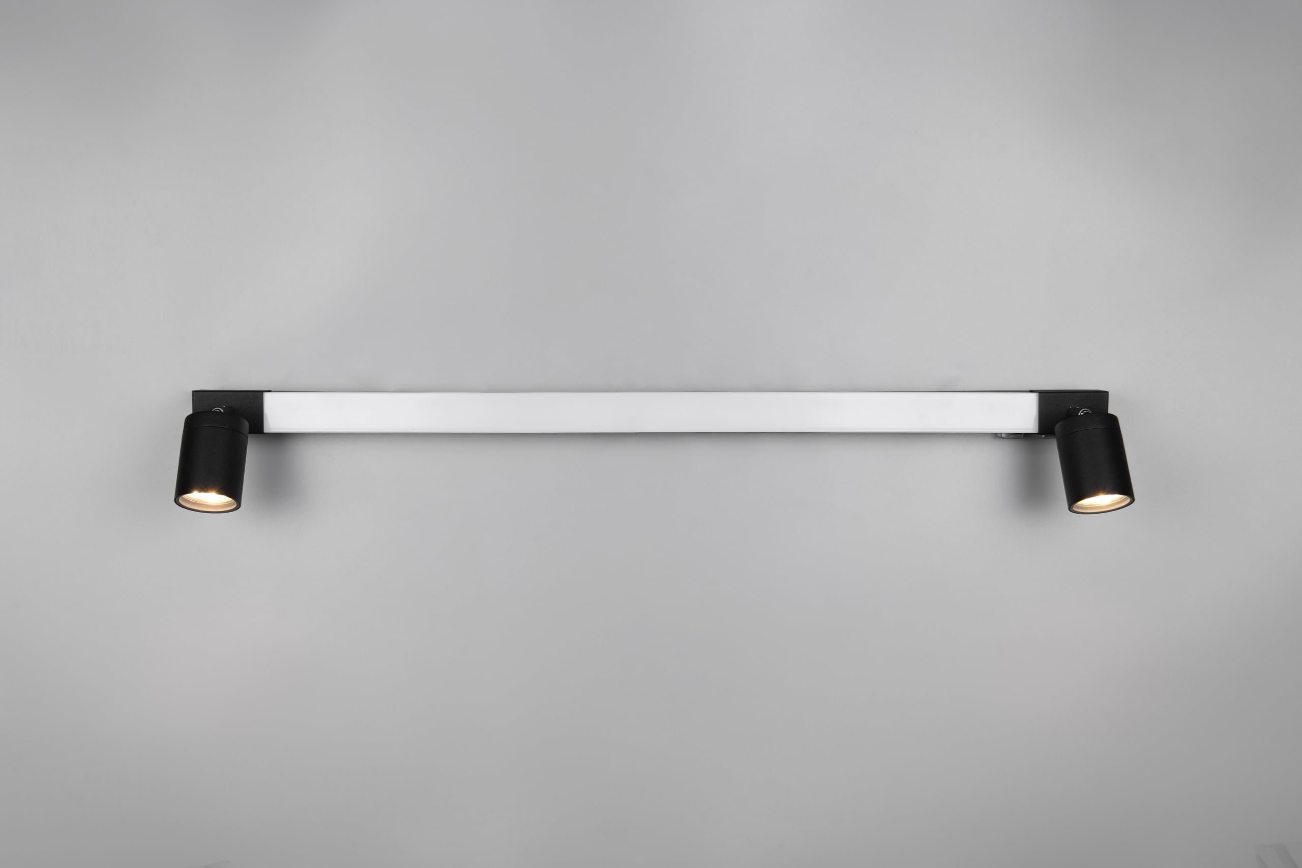 Trio Leuchten LED Badezimmer Wandleuchte Enrico 281479332, Metall Schwarz matt, 9 Watt LED, exkl. 2x GU10, Lichtfarbe einstellbar
