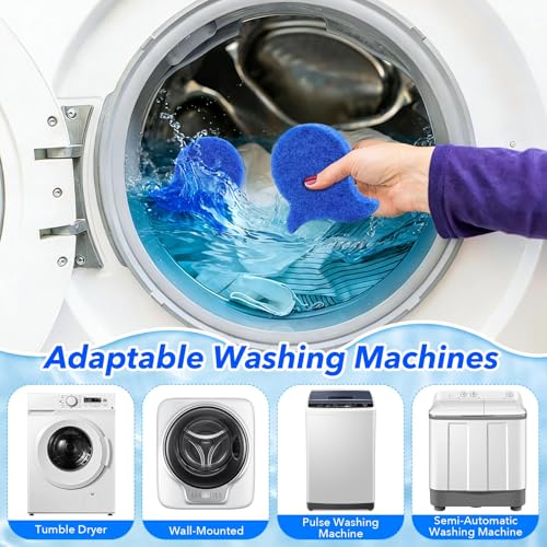 Image of 6 Pieces Dog Hair Removal from Clothes, Pet Hair Remover for Laundry with Washing Machine Lint Catcher, Cat Hair Remover for Fabric Care, Washing Machine Lint Remover Set