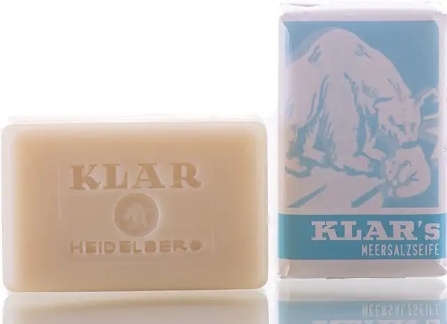 KLAR Meersalzseife 100g - Pflanzliche Seife mit Meersalz