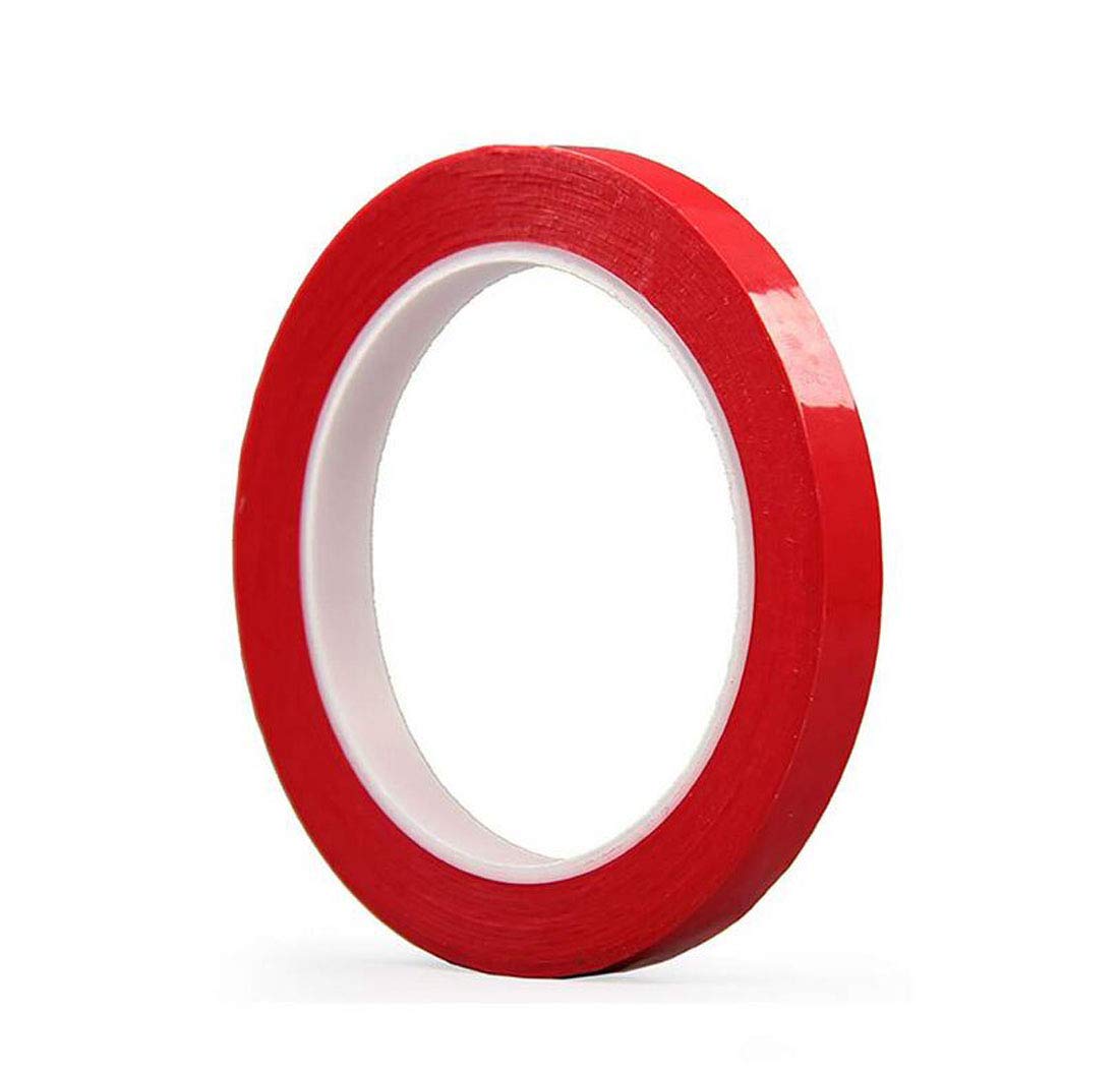 6 Rolls Graphic Chart Tape Art Tape Grid Marking Tapes 72 Yard/Roll Whiteboard Gridding Tape Self-Adhesive Artist Tape Desktop Positioning Crossed Tape (Red, Width?5mm)