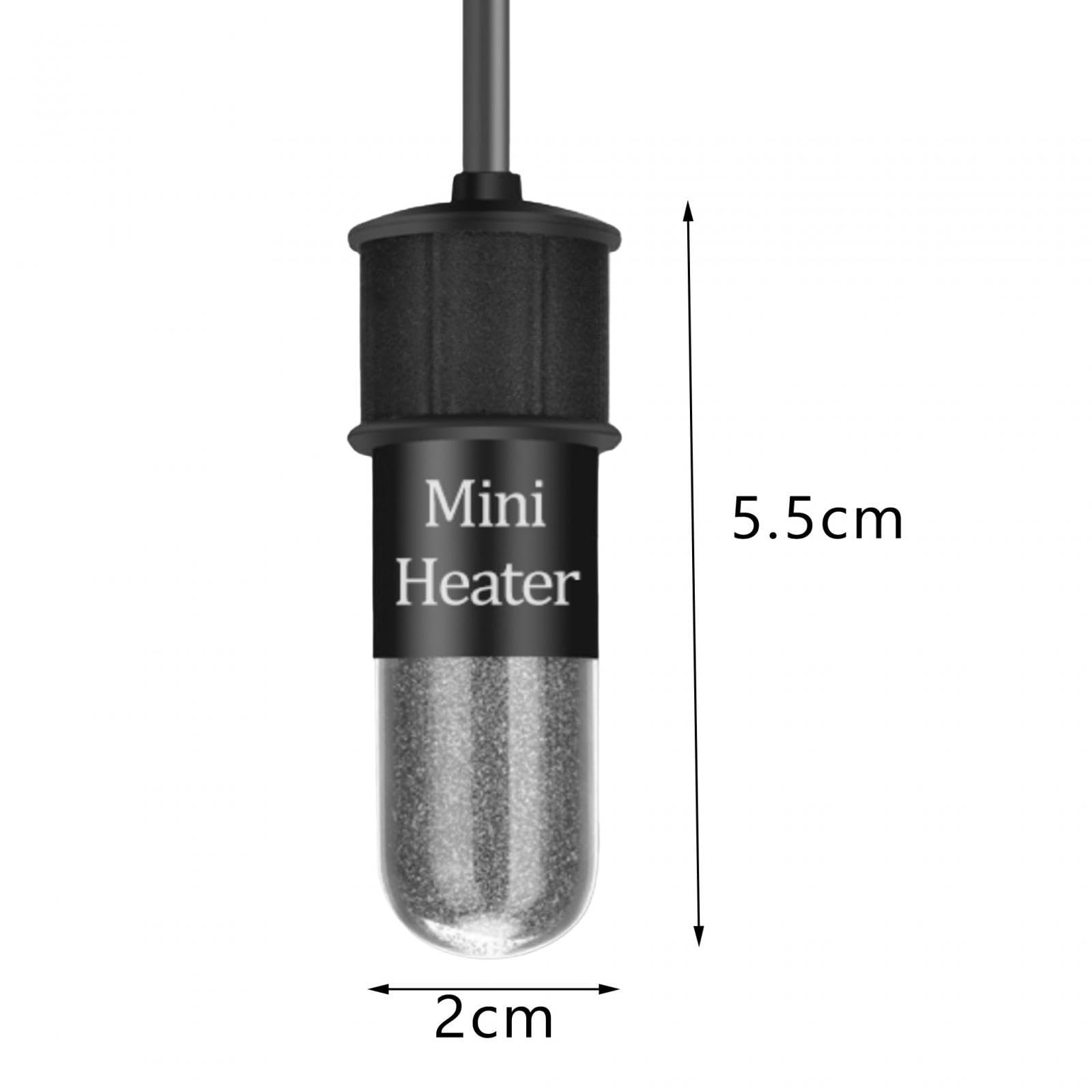 Colcolo Aquarium-Heizung, intelligenter Thermostat, 10 W, Mini-Heizstab für Aquarien, Kampffischtanks, Reptilien-Terrarium, Celsius, mit Stromausfall