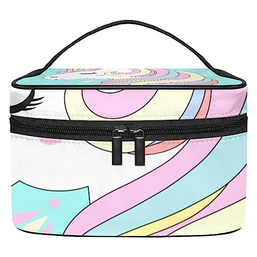 Trousse de voyage licornes cosmétique pour femme au design pratique
