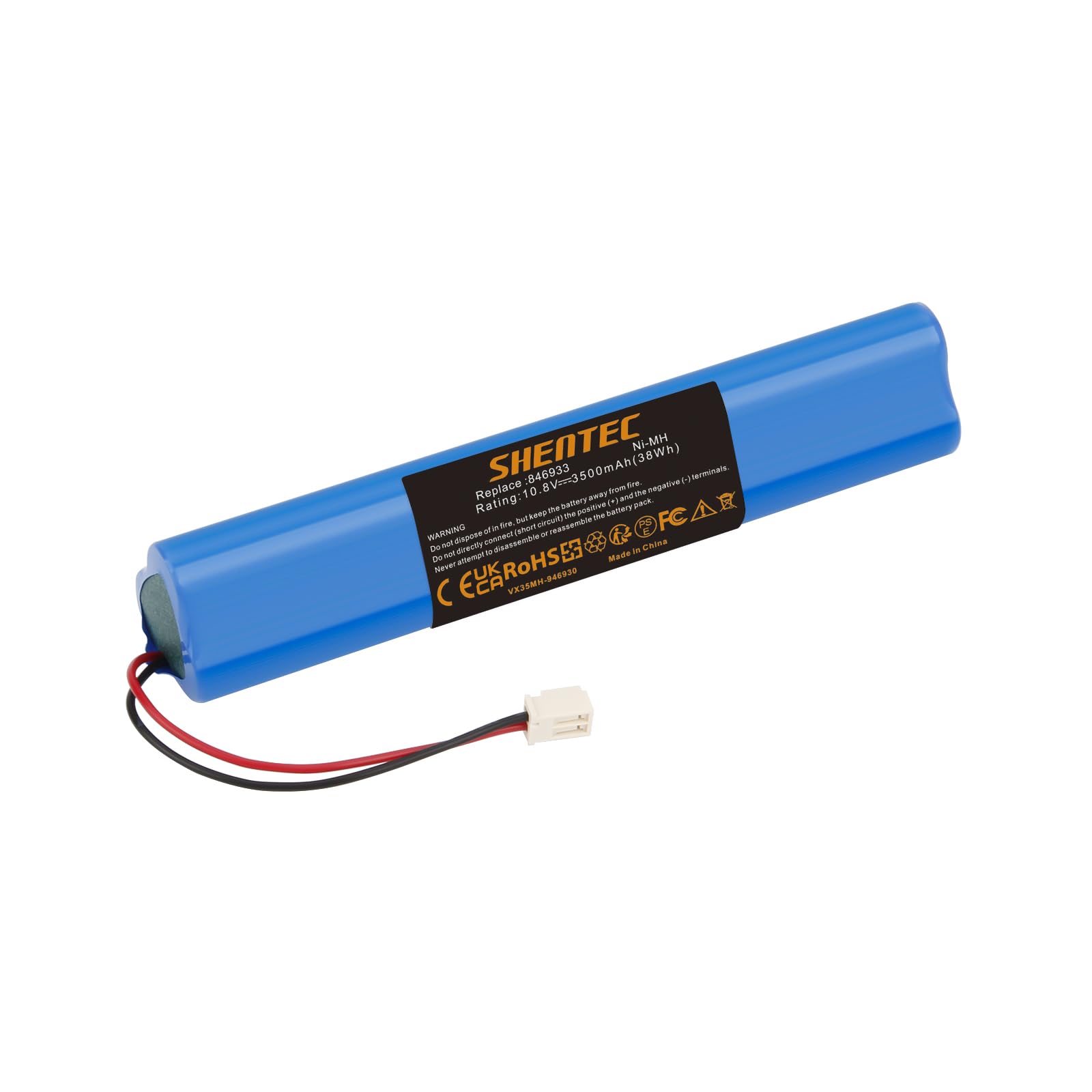 Shentec Ersatz Akku Rollläden Solar für Velux 946933 Akku mit Kabel und Stecker Ersatzakku für Velux Rollladen Antrieb, SSL Solar Rollladen, Solarrolladen, 846933 946930
