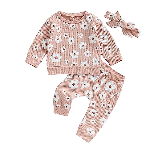 Image of Newborn Infant Baby Girl Clothes Set Sweatshirts Tops Pants Toddler Girl Outfits Gifts 3 6 9 12 18 24 Months