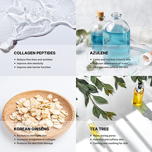 Godesan Hydrogel Face Mask Pack 5Pcs - Rich Collagen, Deep Moisture, Tea Tree, All Skin Type, Hyaluronic #TOP3