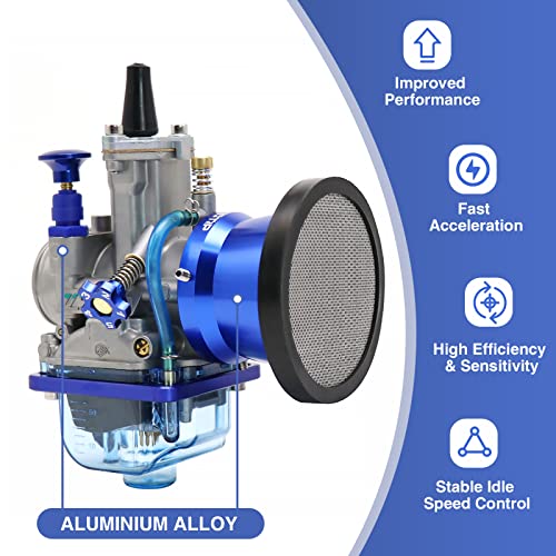 Pwk 28Mm 4T Carburetor With Air Filter Fit For Universal Motorcycle 75Cc To 125Cc Pit Dirt Bike Atv Predator 212Cc Gy6 Motocross Enduro Off Road Quad Scooter Power Jet Carb #TOP3