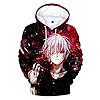 Designs Tokyo Ghoul Hoodie Japanse Anime 3D Printing Kaneki Ken Pullover Cool Sweatshirt Tokyo Ghoul Kaneki Ken Masker Print Kostuum Jas Voor Heren Kids