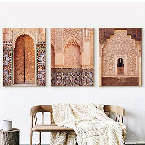 Toile peinture salon Orient et affiches de voyage 50x70cm
