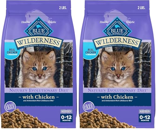 Blue Buffalo Wilderness High Protein Grain Free Kitten Dry Cat Food
