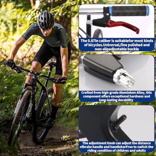 image for Gashwer Universal 2.2cm Bike Brake Levers Aluminum Alloy V-Brake Handl