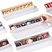 SLShePack 20Pack 12x2.25x2 Inches Chocolate Covered Strawberries Boxes for 6, Macaron boxes for 12, Long Box for Cocoa Bombs,Cookies,Truffle,Cake Ball