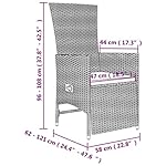 Garten-Essgruppe Polyrattan Beige 11-teilig