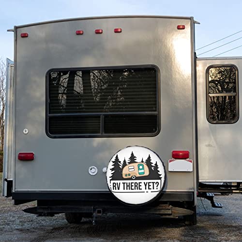 Image of Delerain RV There Yet Spare Tire Cover for RV Trailer SUV Truck and Many Vehicle, Wheel Covers Sun Protector Waterproof, (14 Inch for Diameter 23 inch-27 inch)