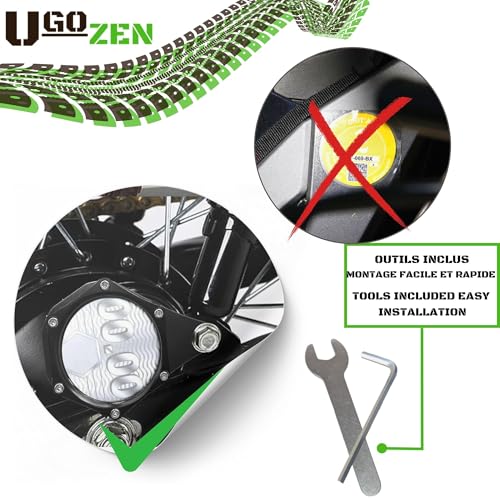 Vignettenhalter Motorrad, Schutz für Offizielle Grüne Umweltplakette, Schutzhülle, Halterung für Vignette, Motiv Crit Air/Offizielle Grüne Umweltplakette, wasserdicht, für Motorrad,Quad,Scooter