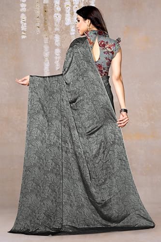 Image of MIRCHI FASHION Women Saree | Chiffon Batik Printed Breathable Regular Use Sari with Blouse