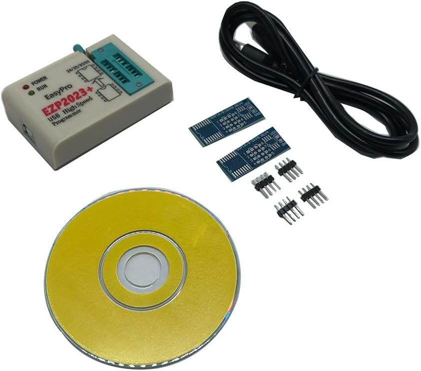 USB 20 High Speed SPI Chip Programmer IC EPROM - EZP2023 Model, Supports Flash & EEPROM, with Adapter