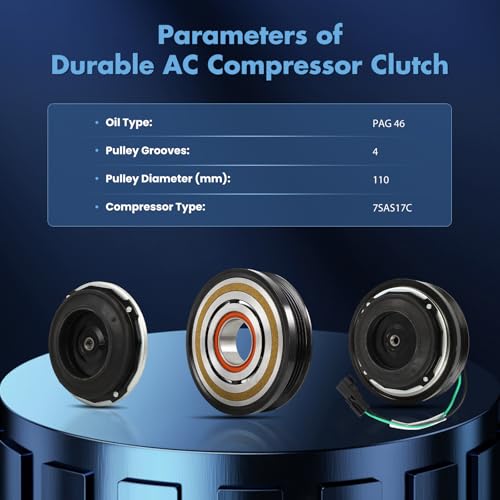 Image of ECCPP AC Compressor Clutch 2018-2021 for Ford for Expedition 3.5L AC Clutch