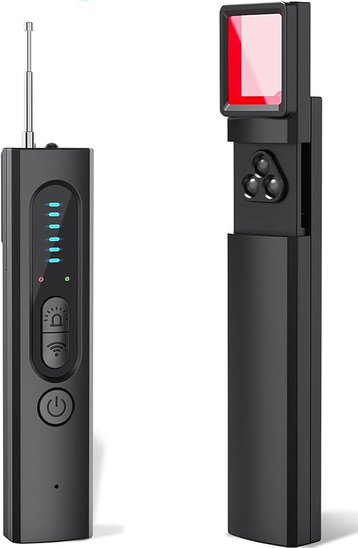 Detector de cámara oculta para viajes, detector de cámara Buscador de cámara espía | Buscador de dispositivos ocultos de 5 niveles de sensibilidad, 4 modos, privacidad personal y dispositivos de seguridad para el hogar, hoteles y viajes, oficina, vehículos