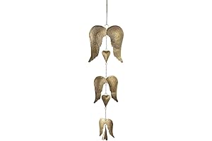 MIDWEST-CBK Angel Wings with Bell Hanging Wind Chime