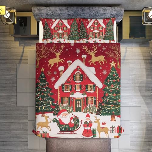 Ropa de cama de Navidad infantil microfibra transpirable dibujos animados animales suaves 7