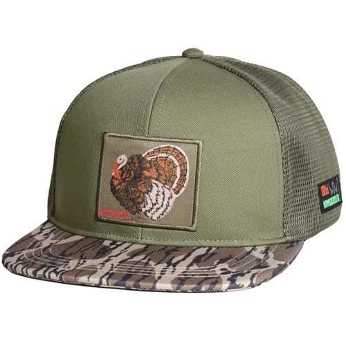 Image of EDTREK Outdoorsman Pro Trucker Breathable Mesh Performance Cap - Flat Brim Snapback Hat
